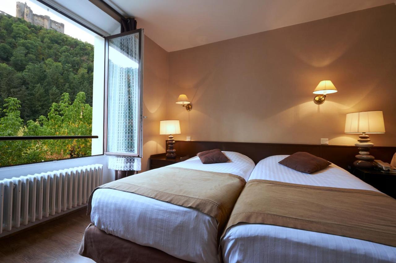Logis Hotel Le Belle Rive Najac Exterior foto