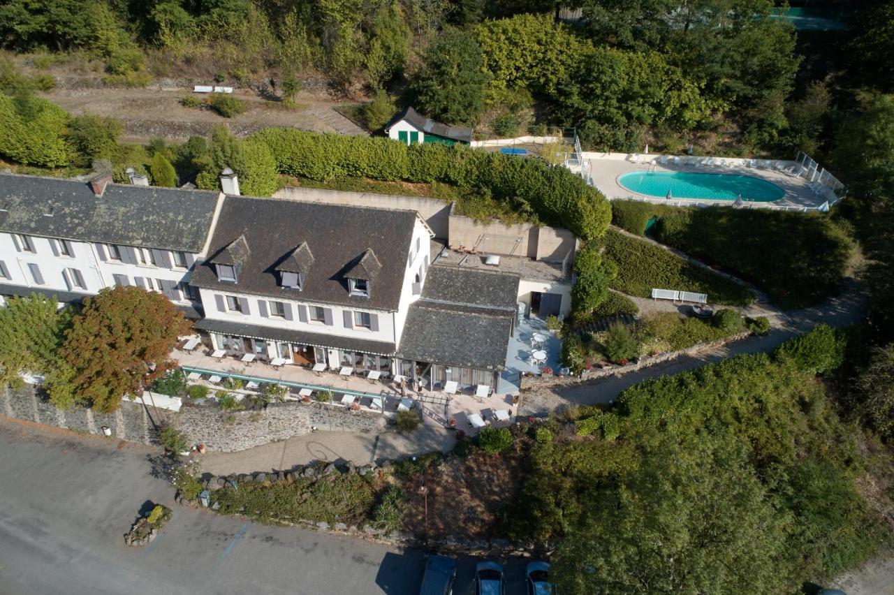 Logis Hotel Le Belle Rive Najac Exterior foto